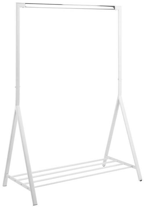 KLEIDERSTÄNDER in Weiß 117/165/59 cm   - Weiß, Basics, Metall (117/165/59cm)
