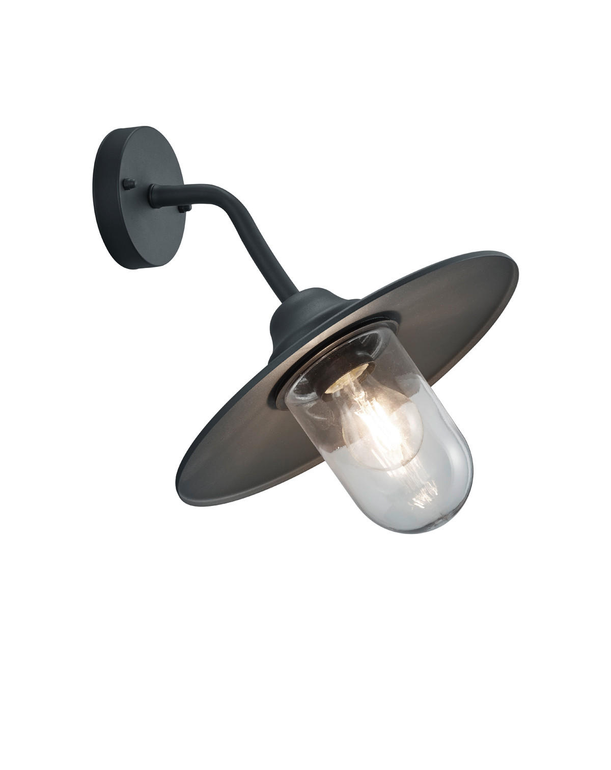 AUßENWANDLEUCHTE BRENTA 30/32 cm   - Anthrazit, ROMANTIK / LANDHAUS, Metall (30/32cm) - Trio Leuchten