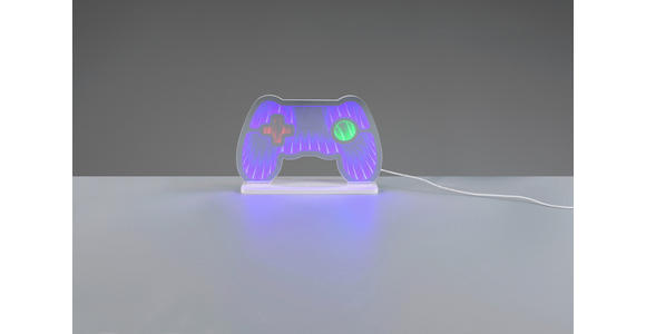 LED-DEKOLEUCHTE 24/23/23 cm  - Weiß, Design, Kunststoff/Metall (24/23/23cm) - Novel