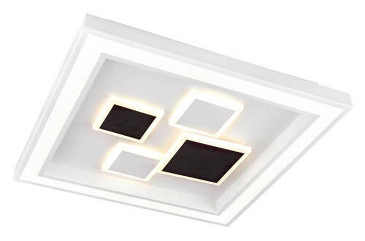 STROPNA LED-SVETILKA   //3000-6000 K/230 V/ - bela/opal, Design, kovina/umetna masa (48/48/7cm) - Globo