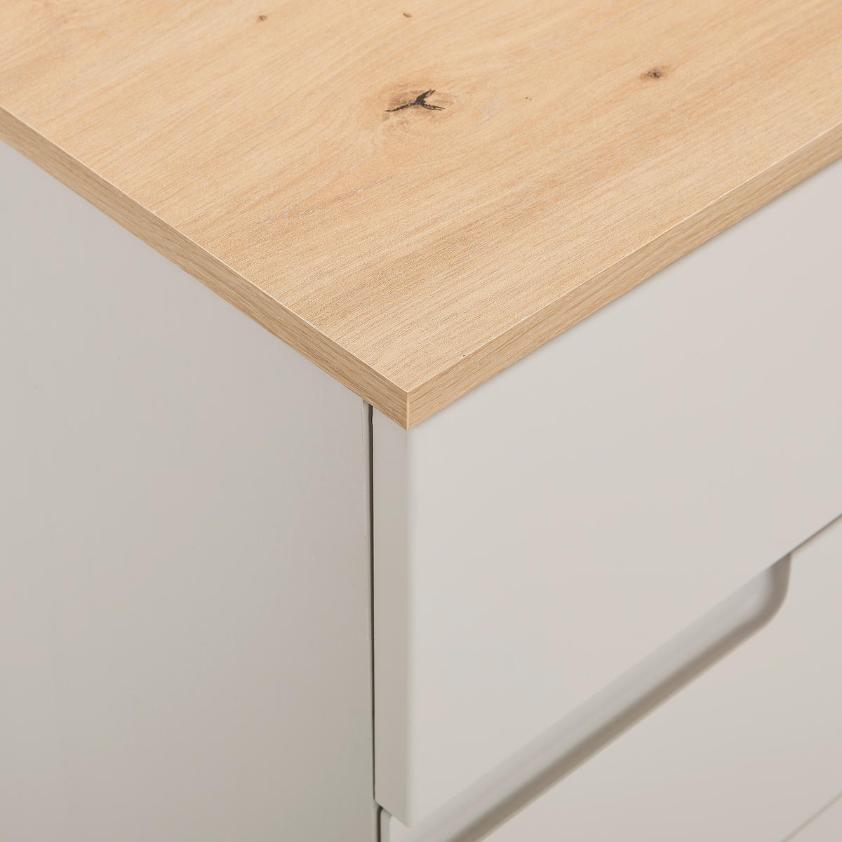 KOMMODE Swim, 100/80/40 cm, 4 Schublade(n)  - Kaschmir/Eiche Artisan, Design, Holzwerkstoff/Kunststoff (100/80/40cm) - MID.YOU