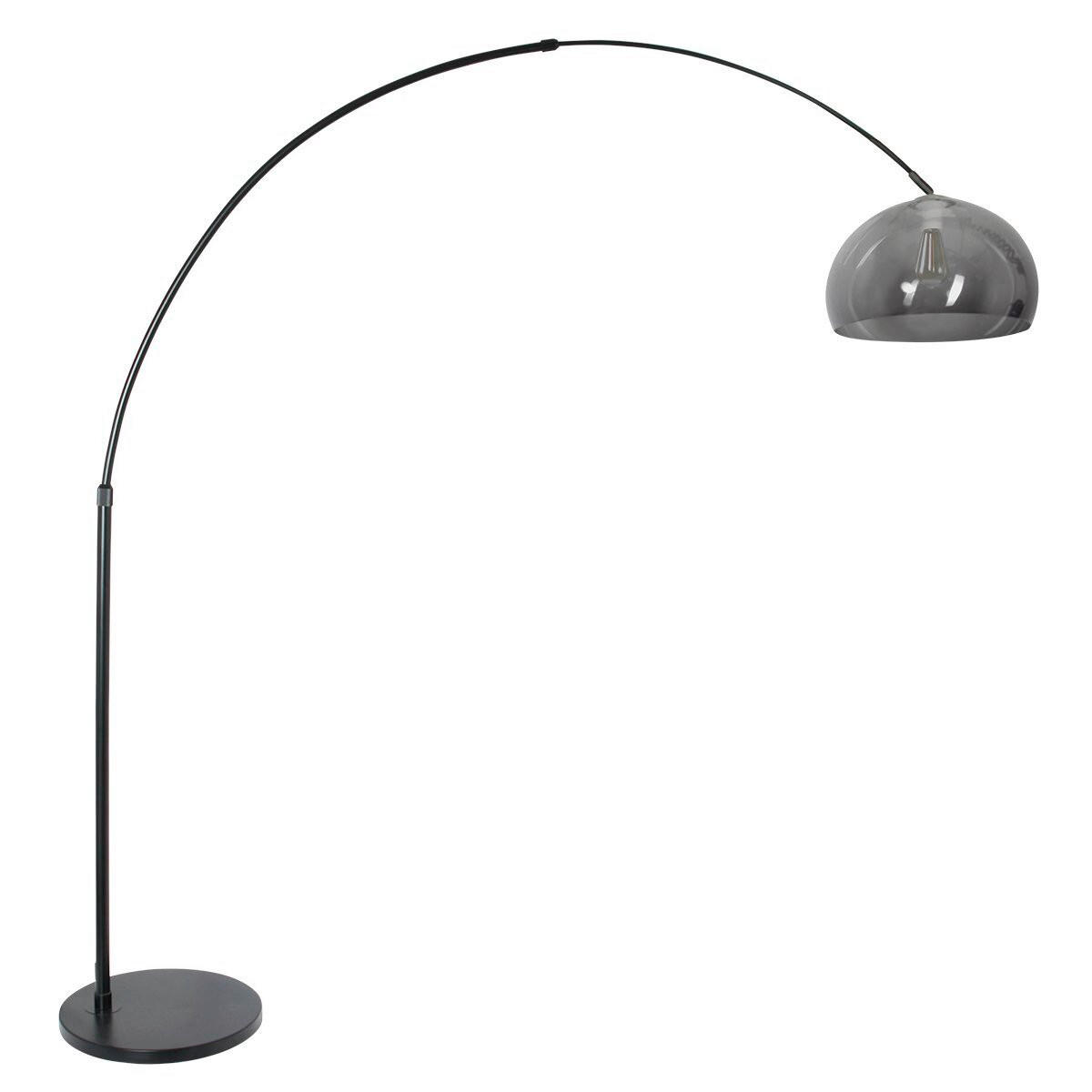 STEHLEUCHTE SPARKLED LIGHT 50/240/230 cm  - Schwarz/Grau, Trend, Kunststoff/Metall (50/240/230cm)
