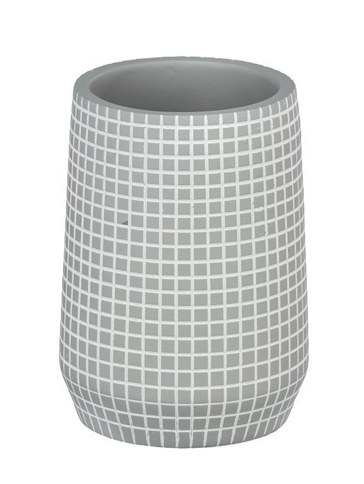 TANDBORSTGLAS plast  - grå, Basics, plast (7,2/9,8cm)