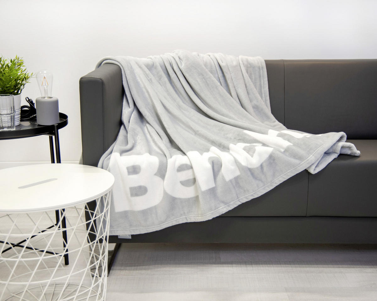 WOHNDECKE 150/200 cm  - Weiß/Grau, KONVENTIONELL, Textil (150/200cm) - Bench