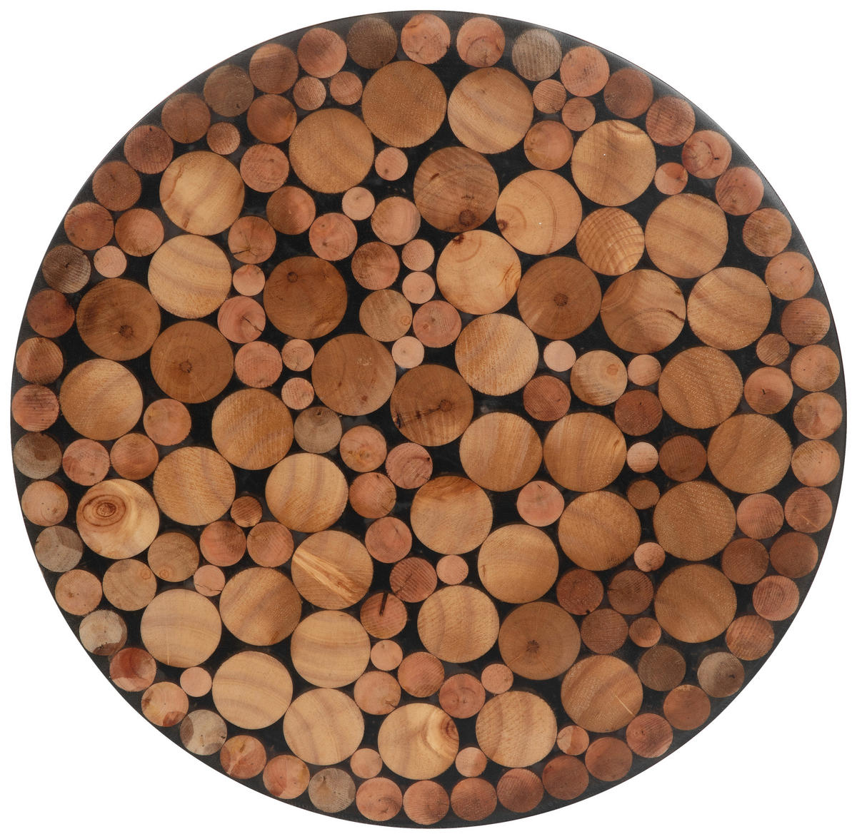 BEISTELLTISCH in Metall, Kunststoff, Holz  - Multicolor/Schwarz, LIFESTYLE, Holz/Kunststoff (49/47.5/49cm) - Livetastic