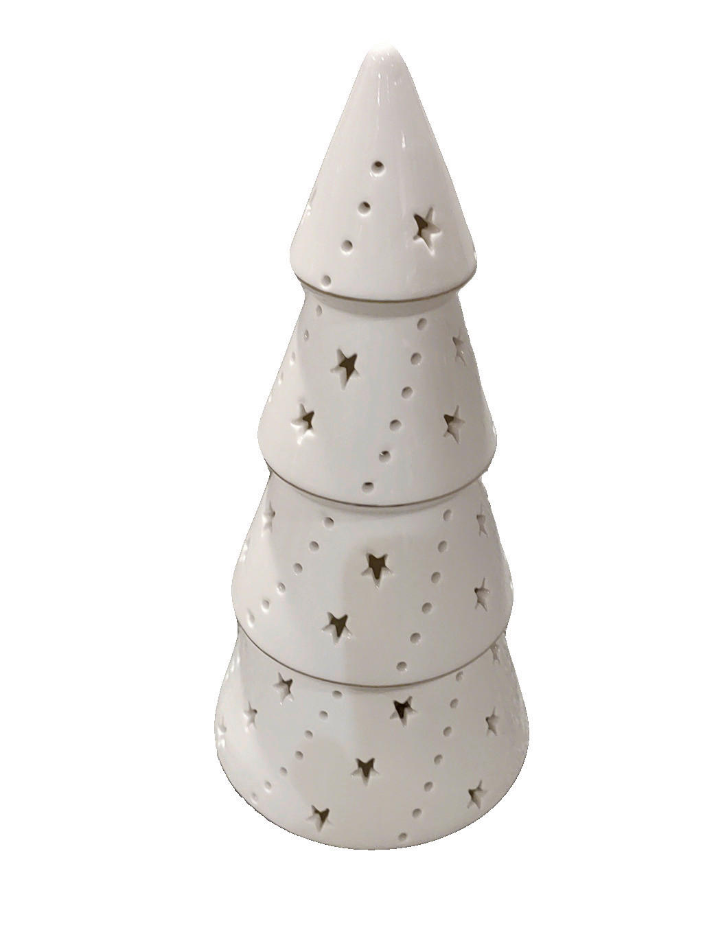 DEKORAČNÍ STROMEK - vysoce lesklá bílá, Lifestyle, keramika (10,5/23,8cm) - X-Mas