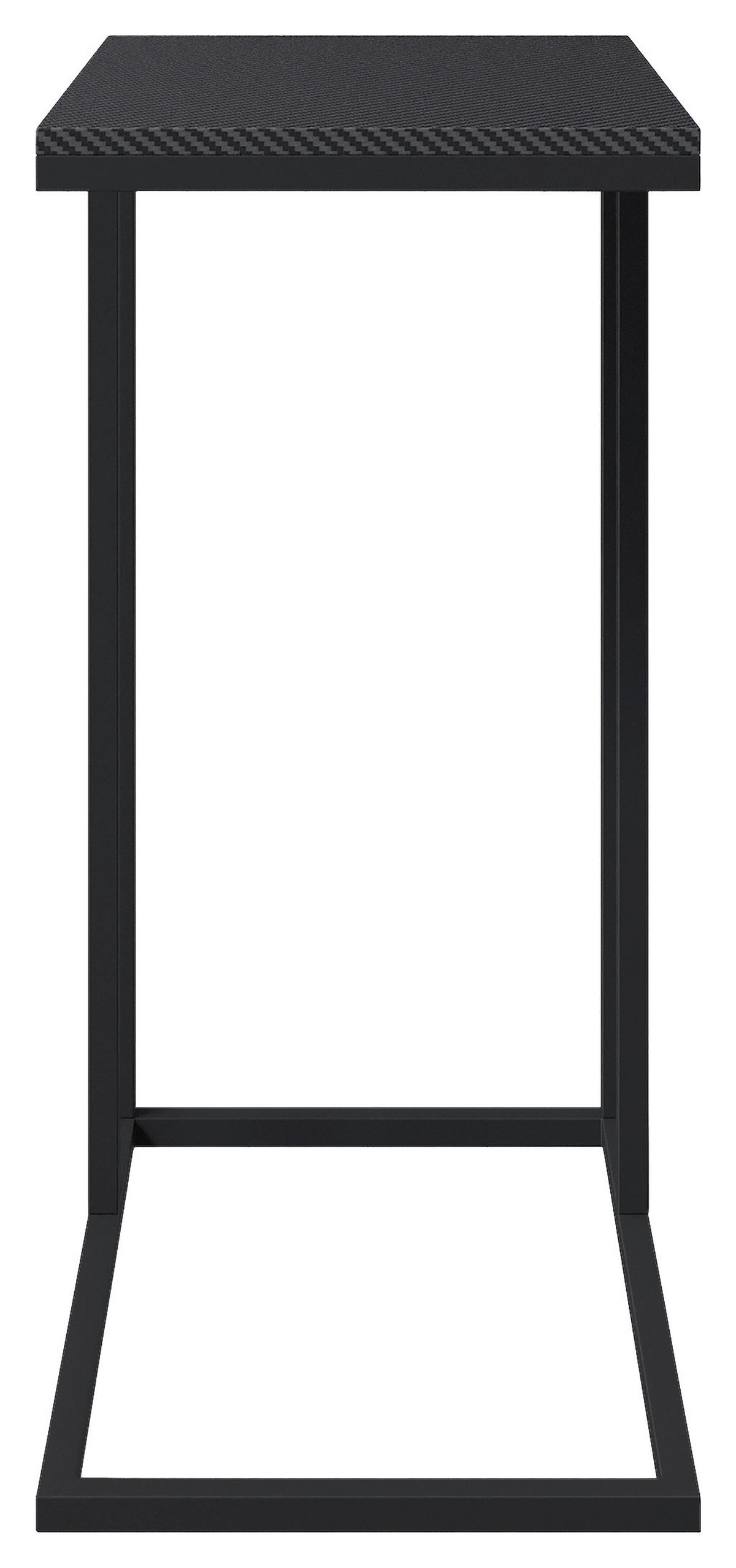 BEISTELLTISCH in Metall, Holzwerkstoff 40/29/60 cm  - Schwarz, MODERN, Holzwerkstoff/Metall (40/29/60cm) - Minecraft