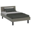 BETT 120/200 cm  in Grau  - Schwarz/Grau, Design, Holzwerkstoff/Metall (120/200cm) - Xora
