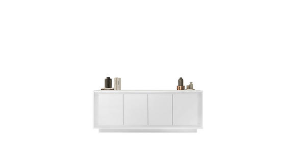 SIDEBOARD Weiß 207/80/50 cm - Weiß, MODERN, Holzwerkstoff (207/80/50cm) - Carryhome