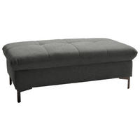 HOCKER in Textil Dunkelgrau  - Dunkelgrau/Schwarz, Design, Textil (124/46/68cm) - Xora