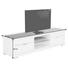LOWBOARD 190/51/48 cm - Silberfarben/Creme, LIFESTYLE, Glas/Holz (190/51/48cm) - Selva LOWBOARD 190/51/48 cm - Silberfarben/Creme, LIFESTYLE, Glas/Holz (190/51/48cm) - Selva