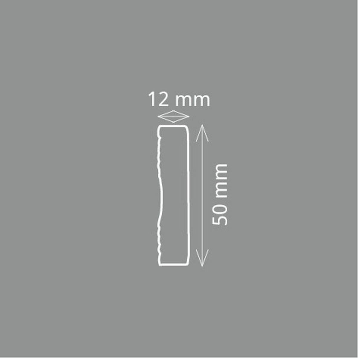 ZIERLEISTE 200/5,0/1,2 cm Weiß Kunststoff  - Weiß, Design, Kunststoff (200/5,0/1,2cm)