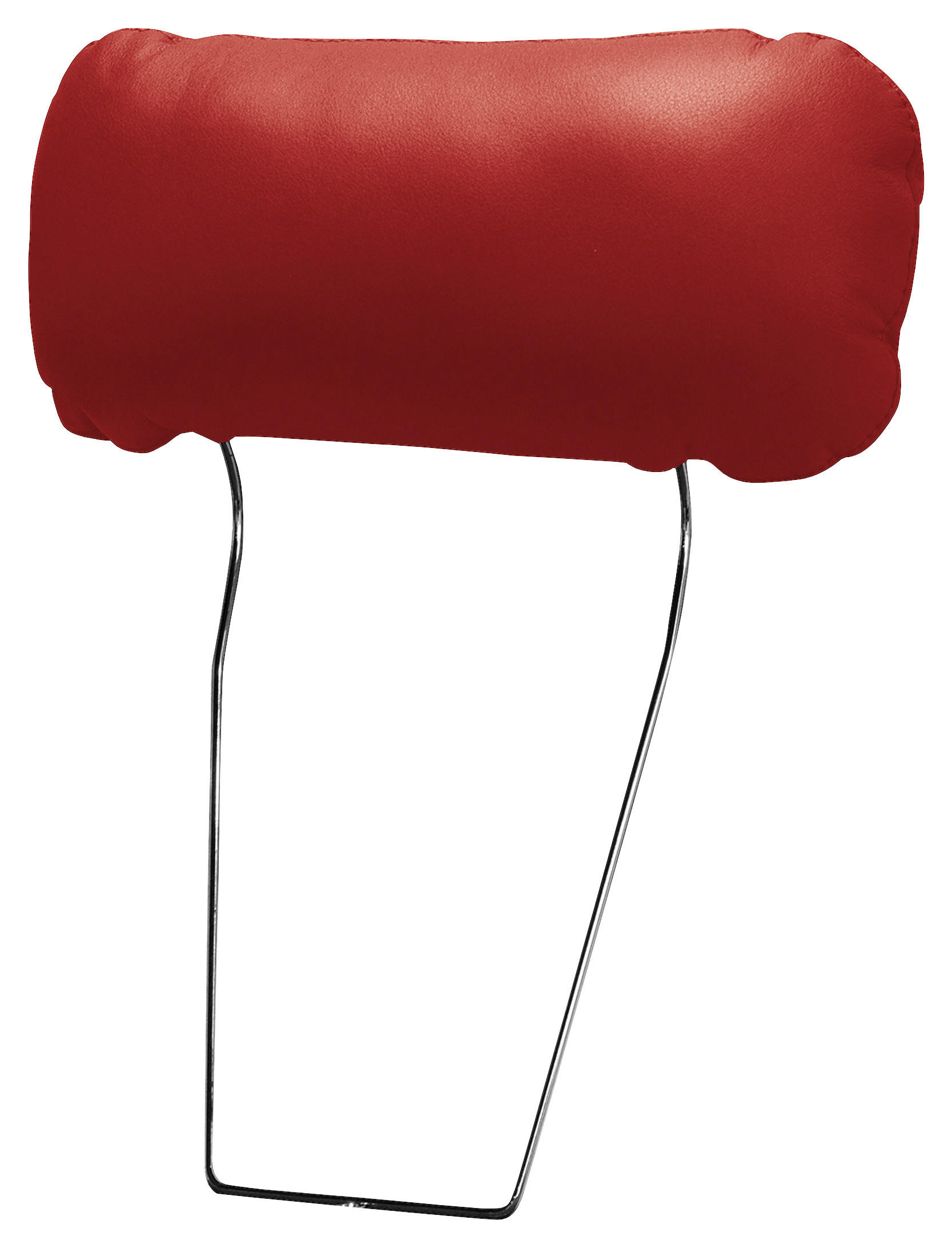 KOPFSTÜTZE - Rot, Design, Leder/Textil (43/18/15cm) - Livetastic