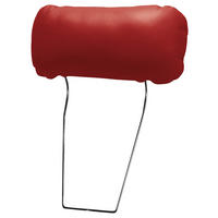 KOPFSTÜTZE - Rot, Design, Leder/Textil (43/18/15cm) - Livetastic