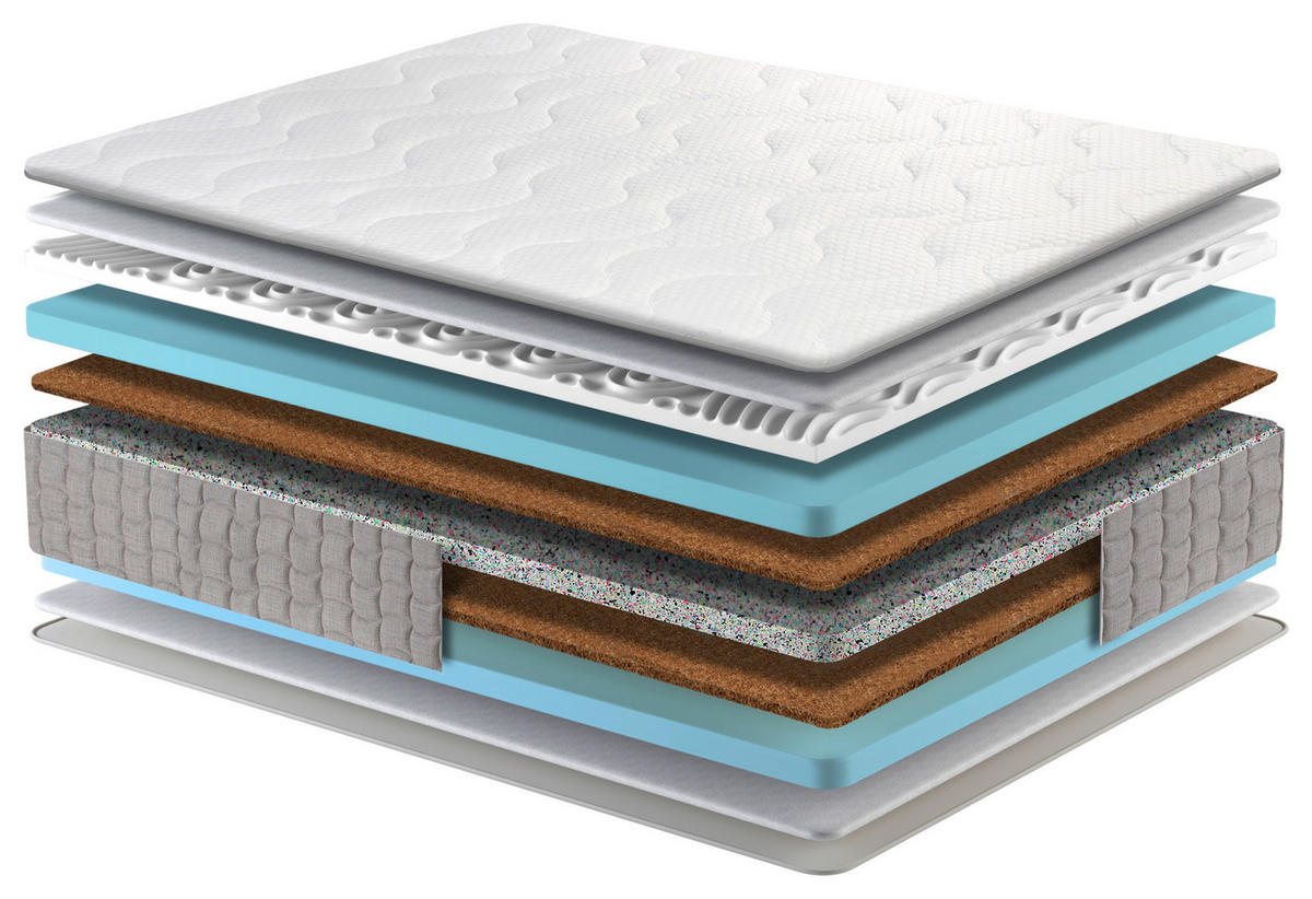 MATRAC 80/200 cm  - kék/fehér, Modern, textil (80/200cm) - Sleeptex