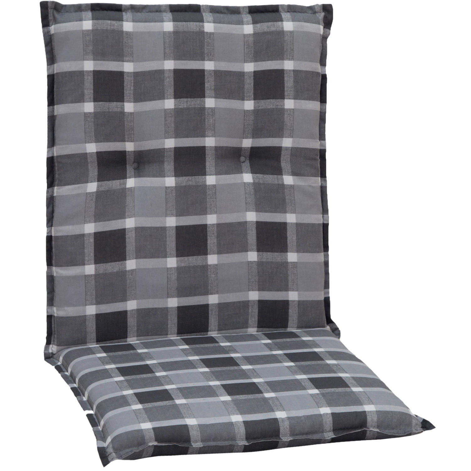 Gardenson Sesselauflage Anthrazit, Grau, Schwarz 50x6x100 cm