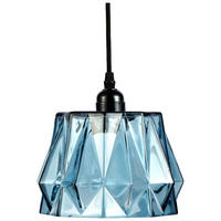 ZÁVESNÉ SVIETIDLO, 19/19/19 cm  - modrá, Basics, sklo (19/19/19cm) - MID.YOU