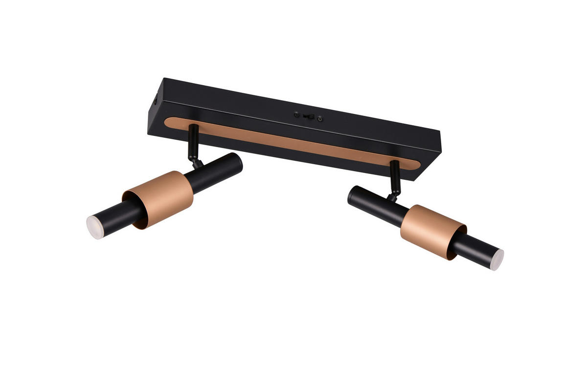 PROIECTOR LED - maro/negru, Basics, metal (38/20/9cm)
