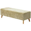 BETTBANK Webstoff Eiche Hellgrün  - Hellgrün, Design, Holz/Textil (145/45/48cm) - Esposa