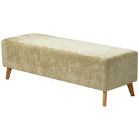 BETTBANK Webstoff Eiche Hellgrün  - Hellgrün, Design, Holz/Textil (145/45/48cm) - Esposa