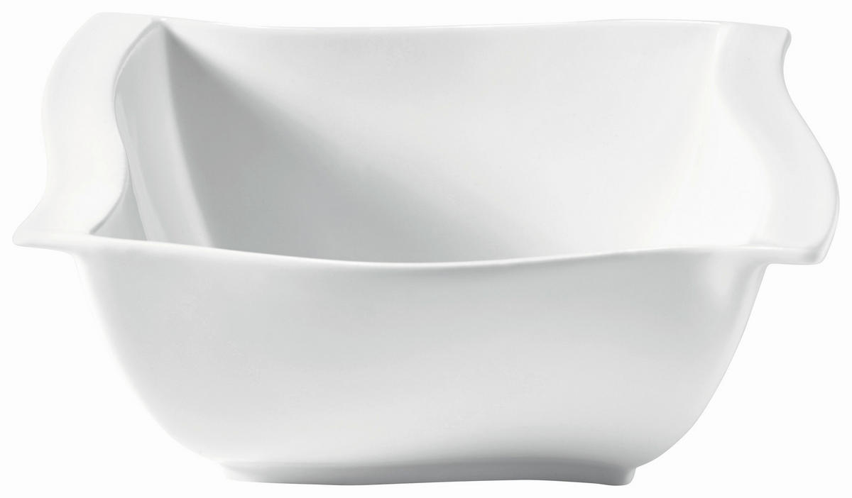 MÜSLISCHALE Swing 14 cm  - Weiß, Basics, Keramik (14cm) - Novel