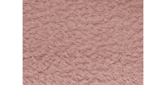 ECKSOFA  in Teddystoff Altrosa  280/170-195 cm  - Schwarz/Altrosa, Design, Textil/Metall (280/170-195cm) - Dieter Knoll