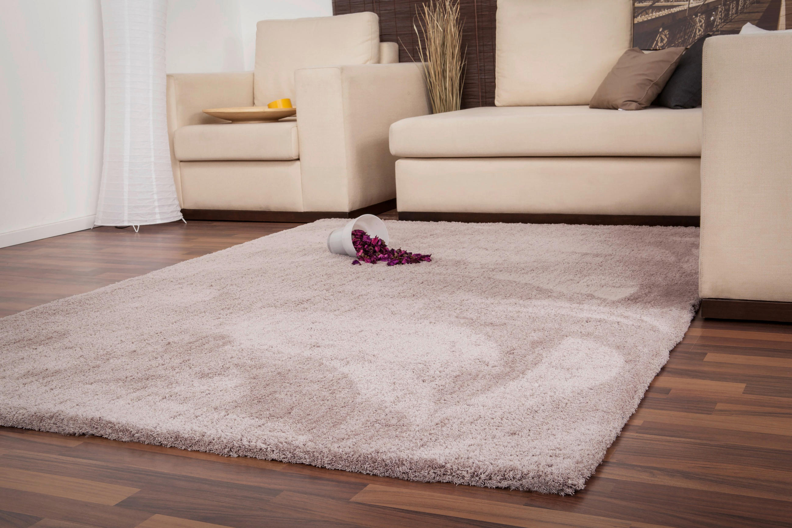 PREPROGA Z VISOKIM FLOROM Velvet 80/150 cm bež - bež, Design, tekstil (80/150cm)