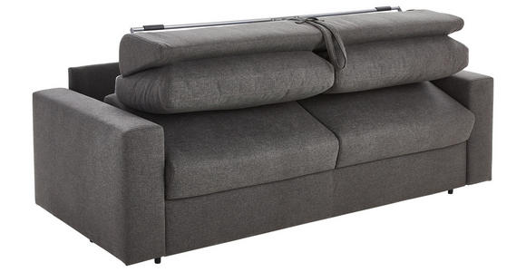 SCHLAFSOFA in Webstoff Graphitfarben - Schwarz/Graphitfarben, KONVENTIONELL, Kunststoff/Textil (198/84/98cm) - Novel
