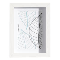 FÉNYKÉPKERET 15/20/3 cm  - fehér, Basics, üveg/fa (15/20/3cm)