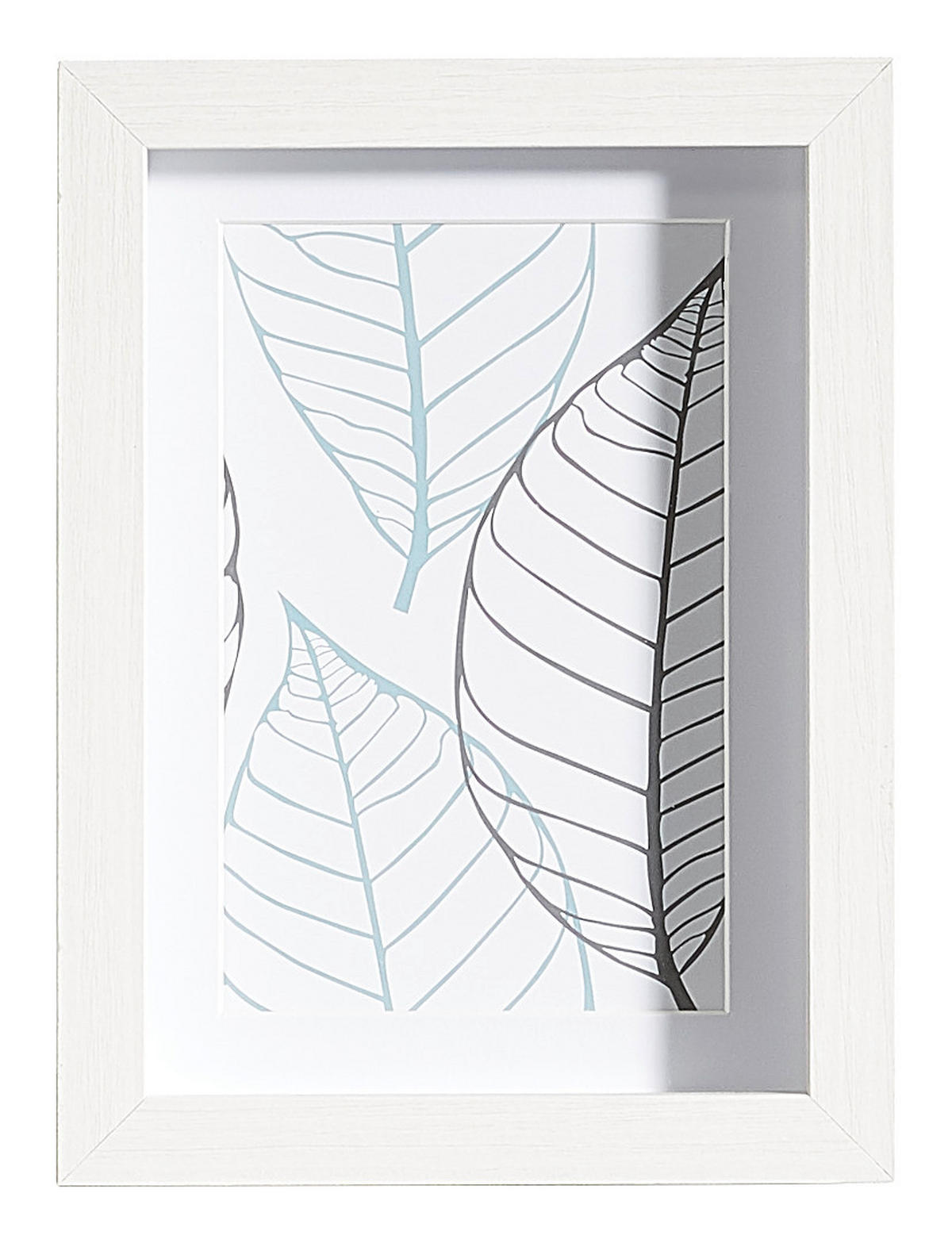 FÉNYKÉPKERET 15/20/3 cm  - fehér, Basics, üveg/fa (15/20/3cm)