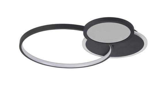 LED-DECKENLEUCHTE 55/45/7,5 cm - Schwarz, LIFESTYLE, Kunststoff/Metall (55/45/7,5cm) - Novel