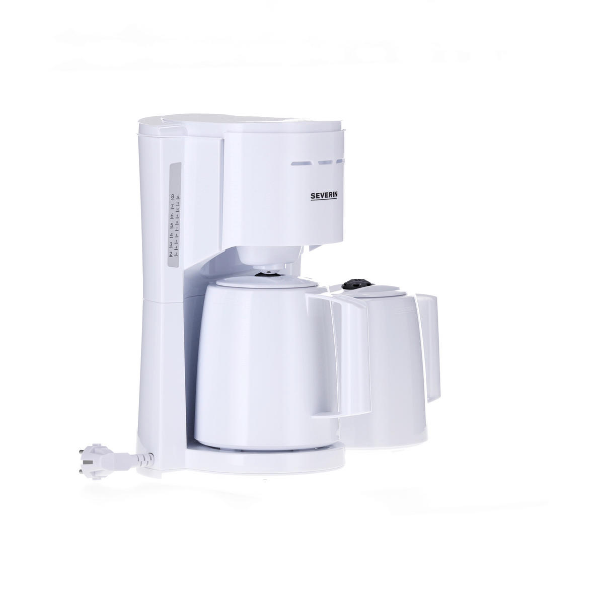 FILTERKAFFEEMASCHINE  - Weiß, KONVENTIONELL, Kunststoff (24/35,5/22,3cm) - Severin
