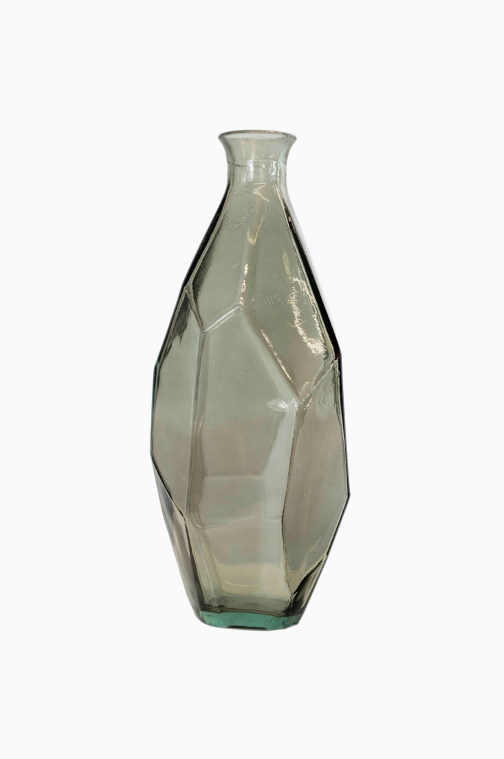 VÁZA  - világosszürke, Basics, üveg (31cm)