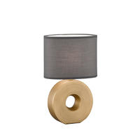 NAMIZNA SVETILKA  Eye   23/13/38 cm          - zlate barve/antracit, Trendi, tekstil/keramika (23/13/38cm)
