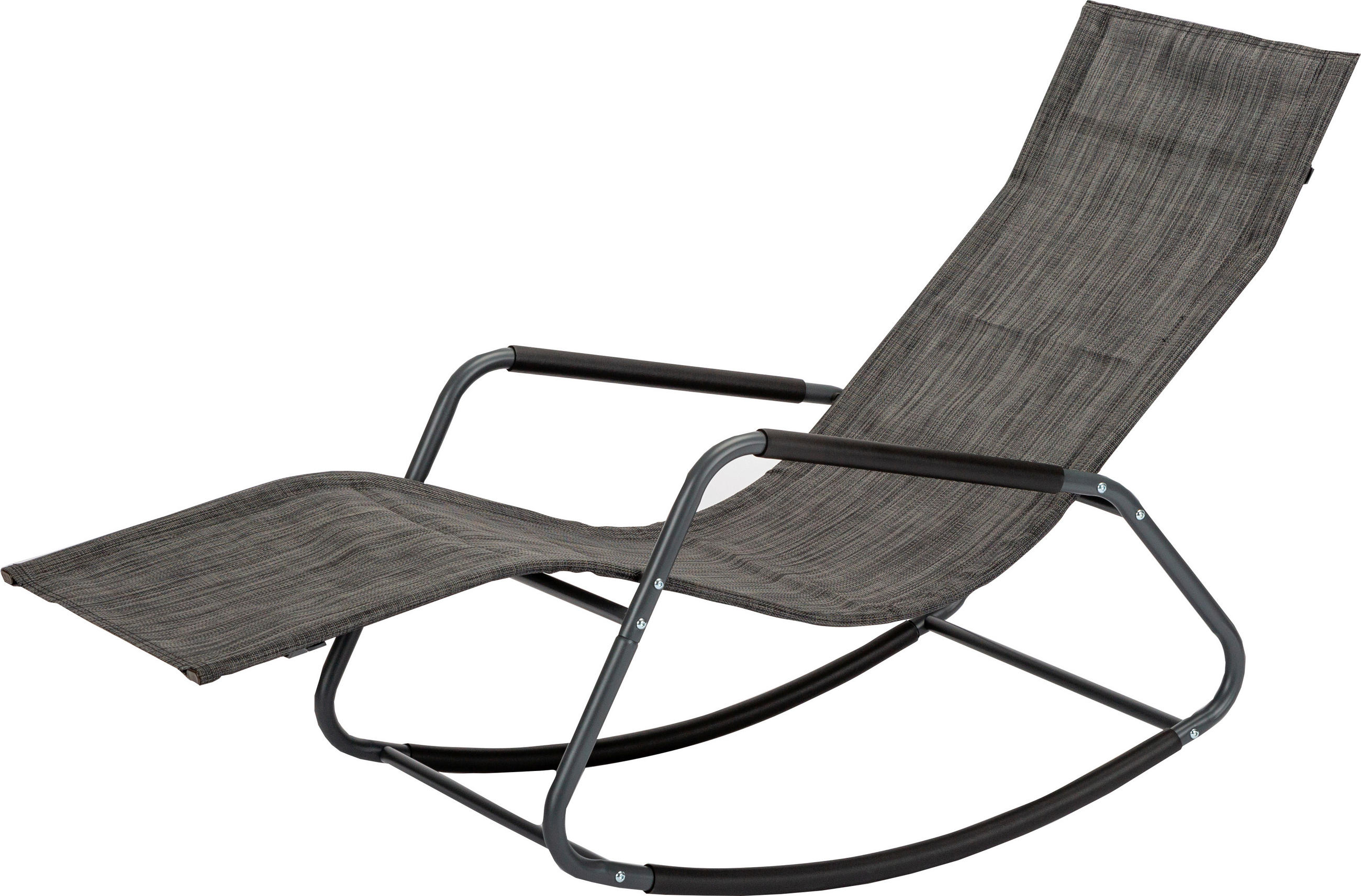 HOUPACÍ LEHÁTKO, antracitová - antracitová, Basics, kov/textil (57/81/143cm) - Acamp