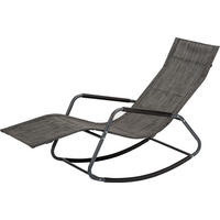 HOUPACÍ LEHÁTKO, antracitová - antracitová, Basics, kov/textil (57/81/143cm) - Acamp