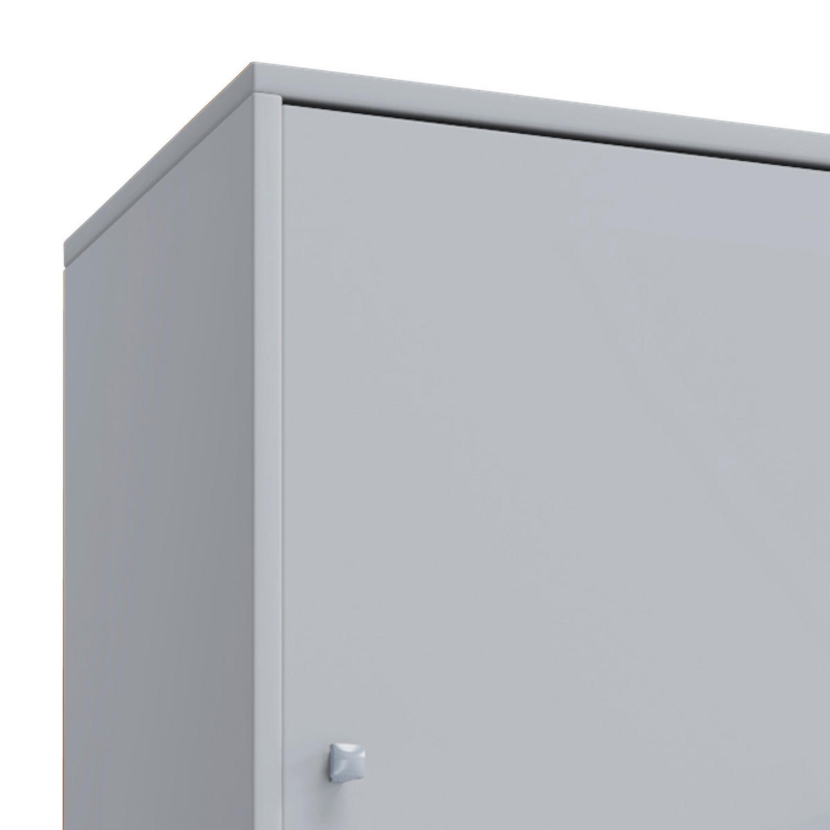 AKTENSCHRANK 70/183/37 cm  - Grau, Basics, Holzwerkstoff (70/183/37cm) - MID.YOU