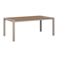 GARTENTISCH Holz, Metall Teakfarben rechteckig  - Beige/Teakfarben, Modern, Holz/Metall (118,5/252/100/75cm) - Ambia Garden