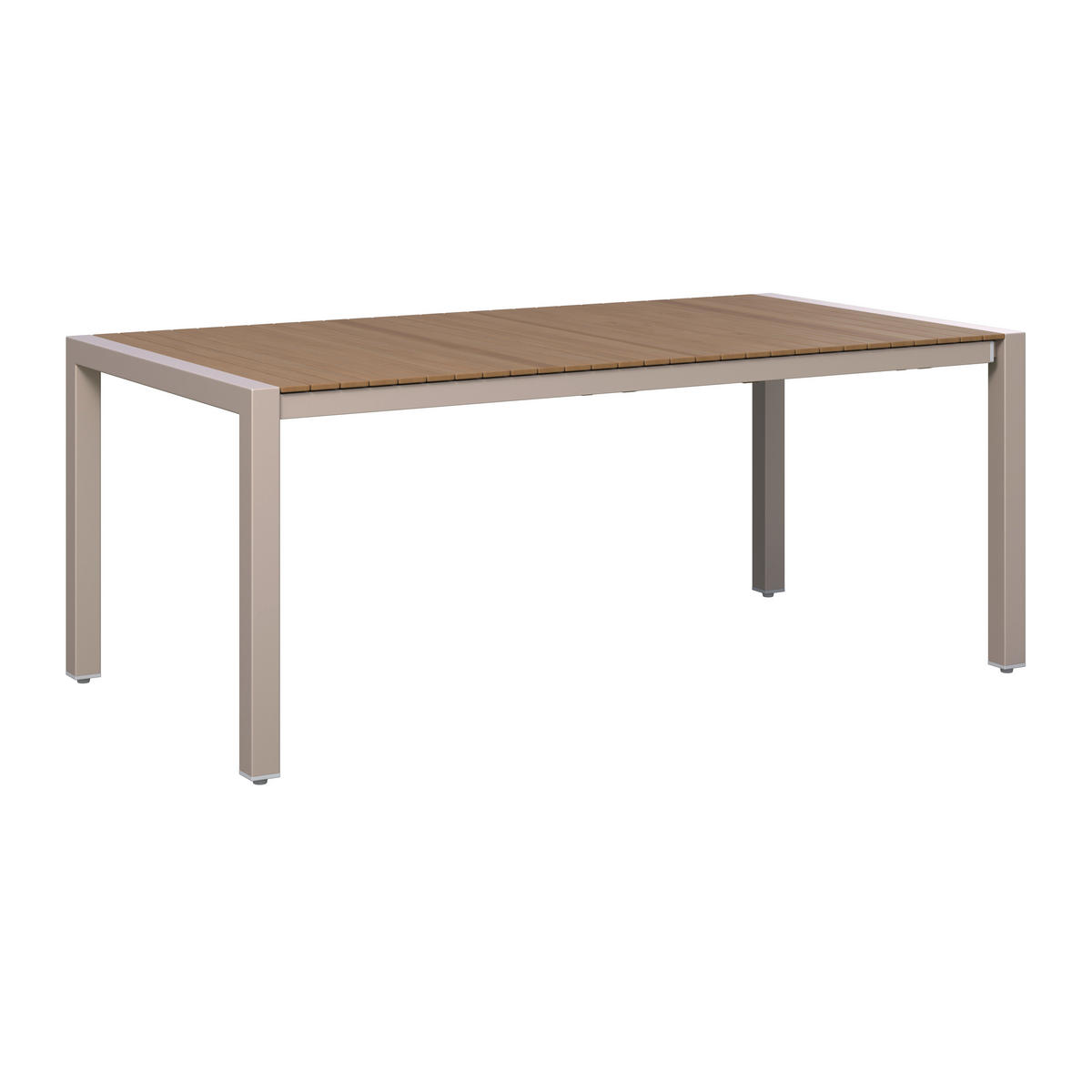 GARTENTISCH  - Beige/Teakfarben, MODERN, Holz/Metall (118,5/252/100/75cm) - Ambia Garden