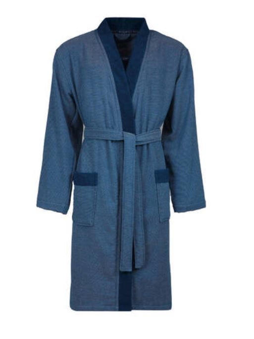 BADEMANTEL Francesco XL Herren  - Blau, Basics, Kunststoff/Textil (XLnull) - Vossen