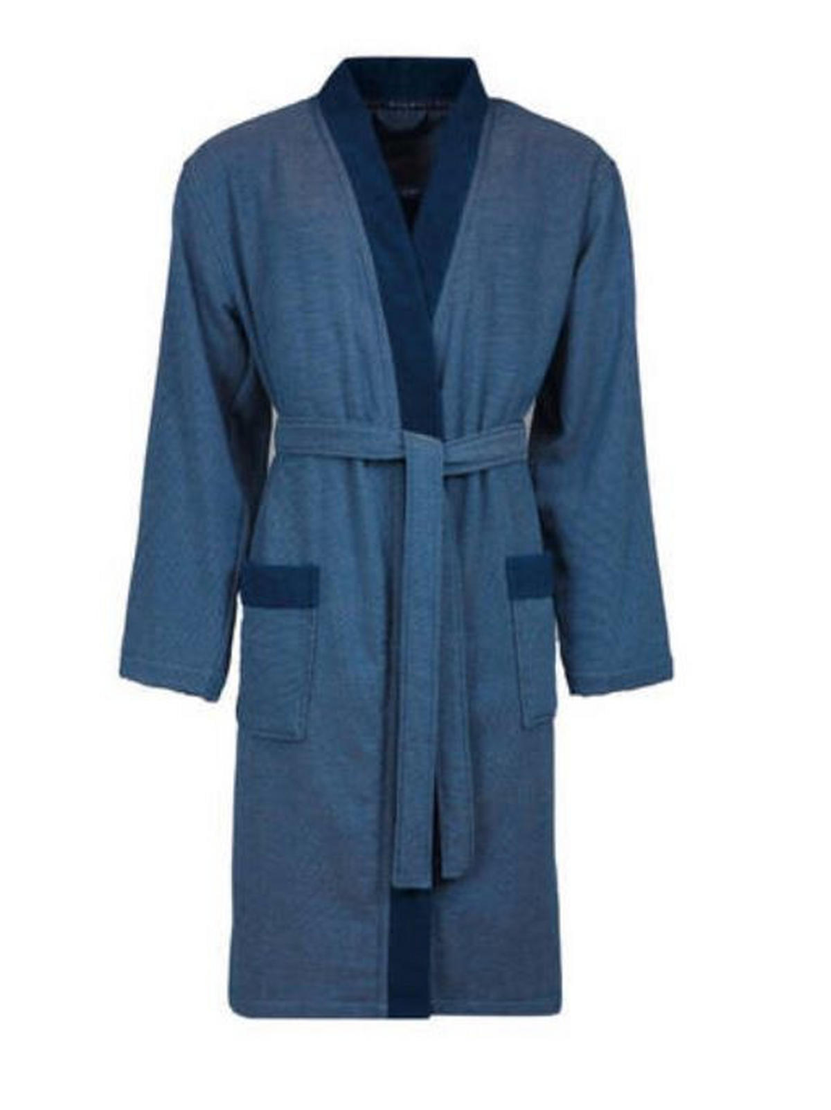 BADEMANTEL Francesco XL Herren  - Blau, Basics, Kunststoff/Textil (XLnull) - Vossen