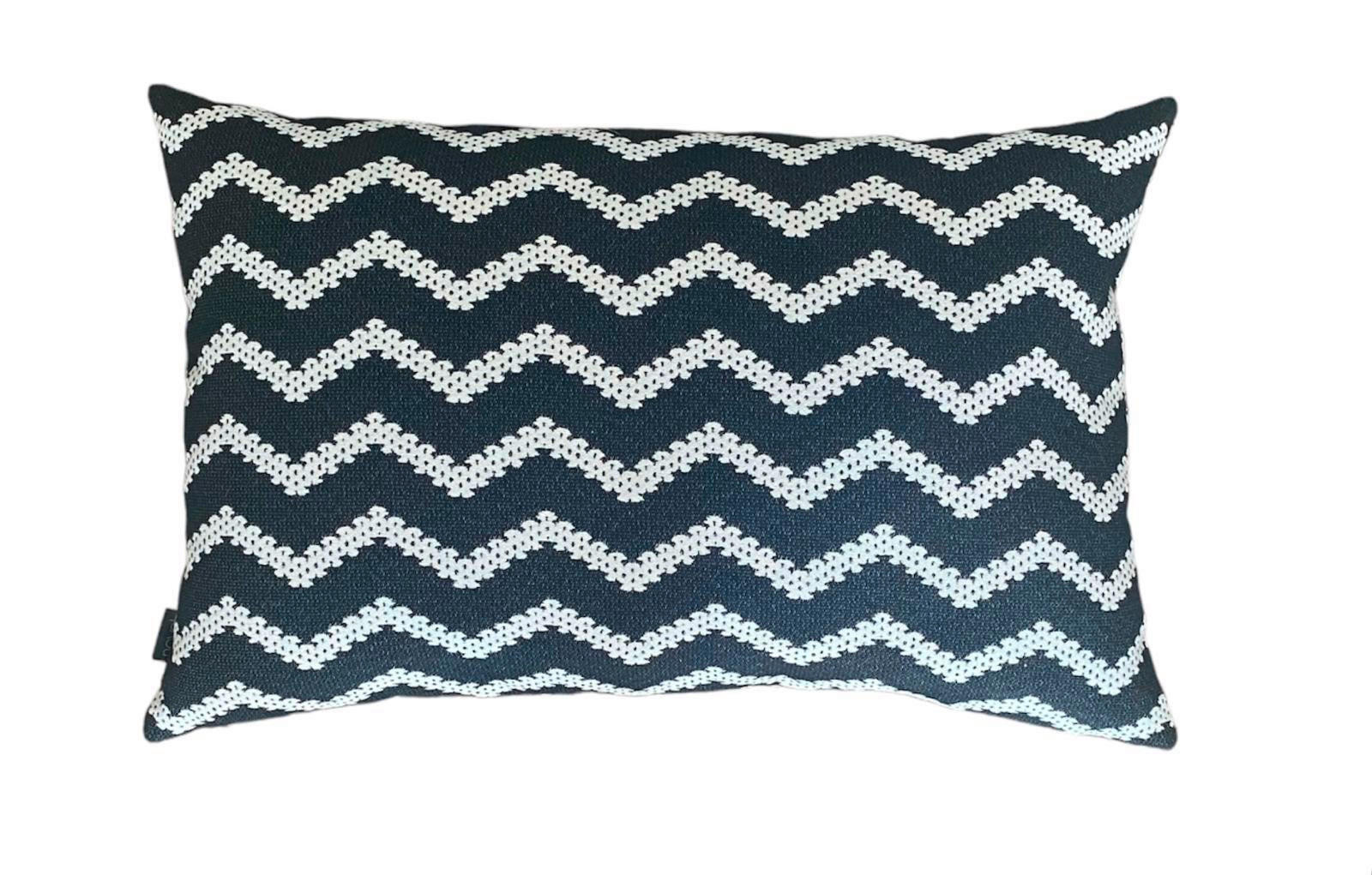 UKRASNI JASTUK 40/60 cm   SILENT LIVING  - bela/crna, Osnovno, tekstil/plastika (40/60cm) - Novel