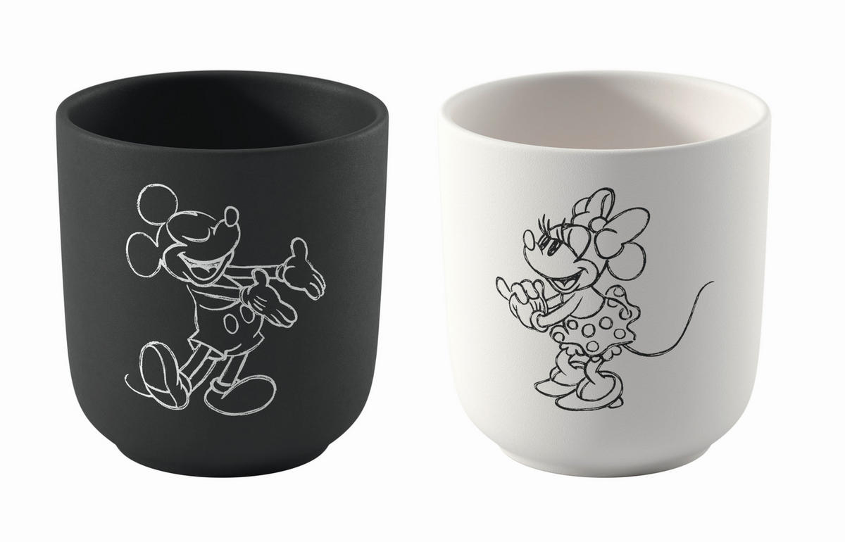 KAFFEEBECHERSET Manufacture Rock Mickey 2-teilig  - Multicolor, Basics, Keramik (8,5/8,5/9cm) - Villeroy & Boch