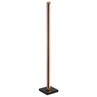 STOJEČA LED-SVETILKA   //3000 K// - črna/bela, Natur, kovina/umetna masa (18/18/113cm) - Globo