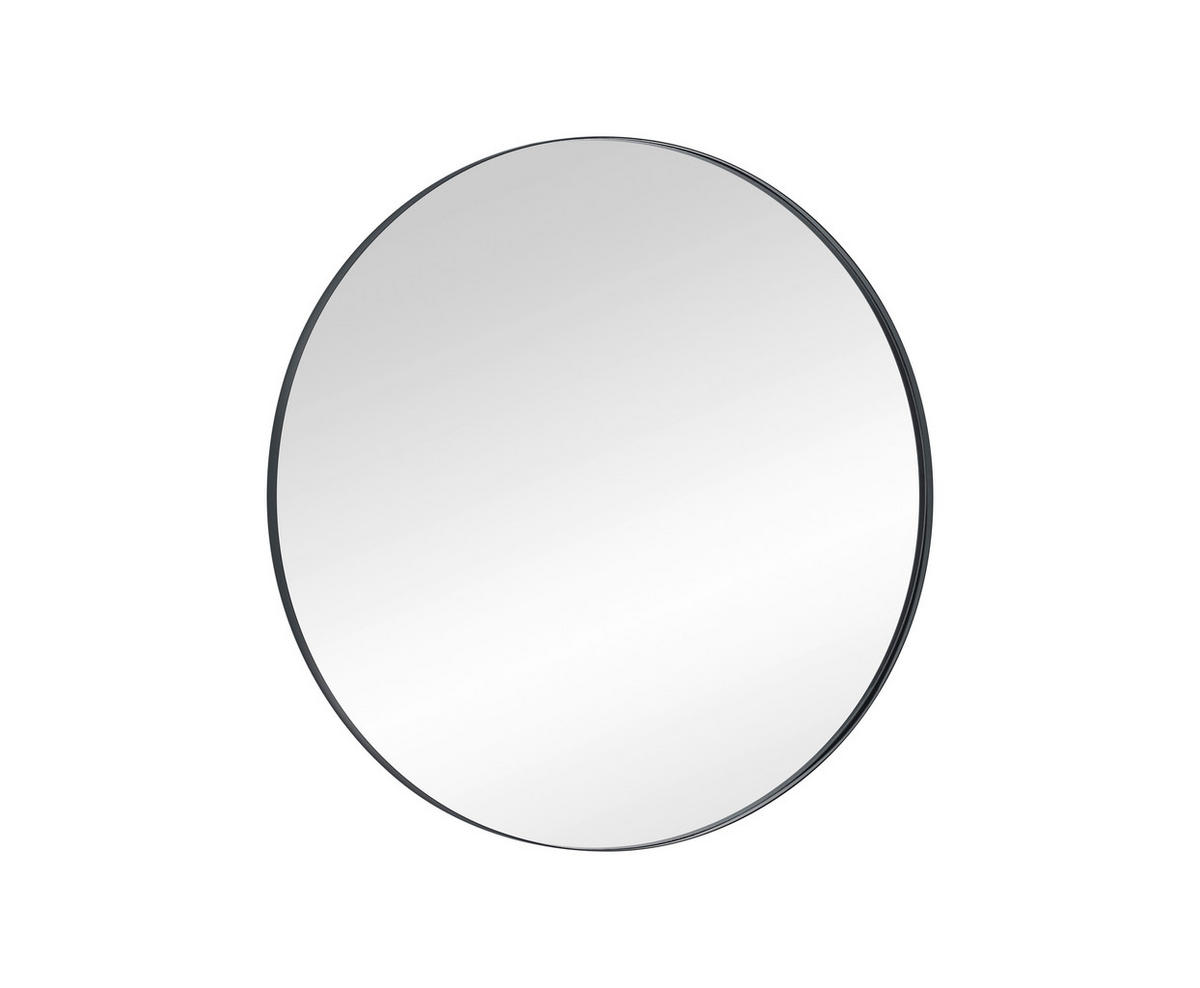 WANDSPIEGEL Schwarz  - Schwarz, MODERN, Glas/Metall (150/150/3cm) - Milino