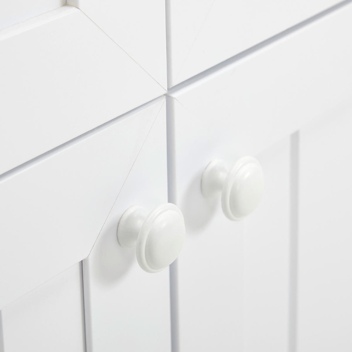 SIDEBOARD vit, ek Artisan  161,7/88,6/45,5 cm  - vit/ek Artisan, Romantik / Lanthus, metall/trämaterial (161,7/88,6/45,5cm) - home24