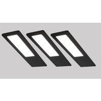 UNTERBAULEUCHTEN-SET 6/0,5/19 cm   - Schwarz, Basics, Metall (6/0,5/19cm)
