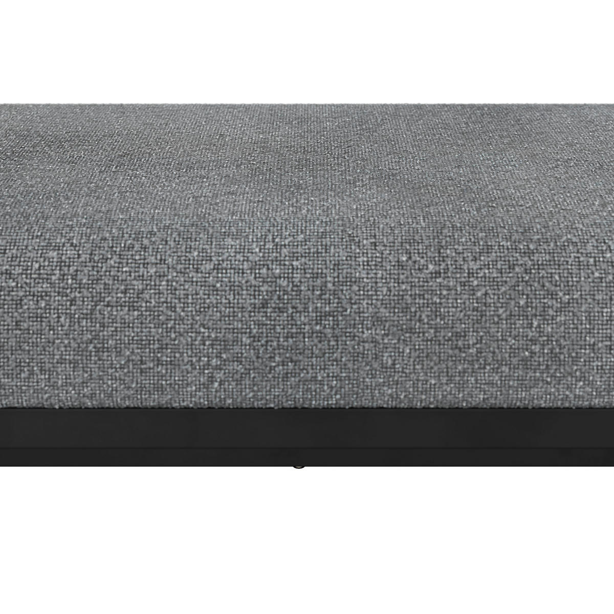 GARTENBANK 180/48/40 cm  in Anthrazit, Hellgrau  - Anthrazit/Hellgrau, MODERN, Textil/Metall (180/48/40cm) - Amatio