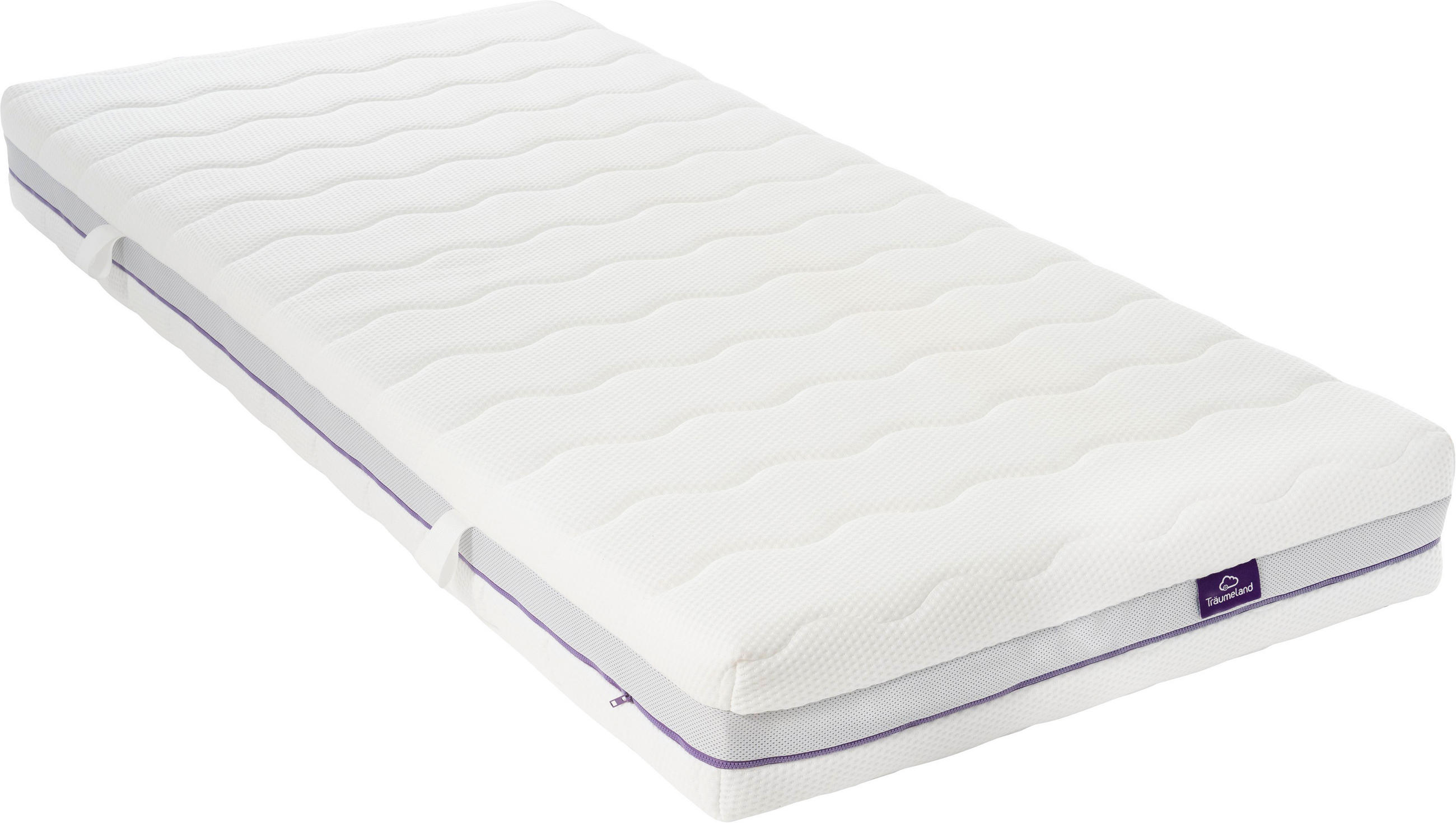 Thumbnail - Träumeland Kaltschaummatratze Alpenruhe, Grauweiß, Textil, H3, Füllung: Vlies, rechteckig, 120x200 cm, Made in Austria, ...