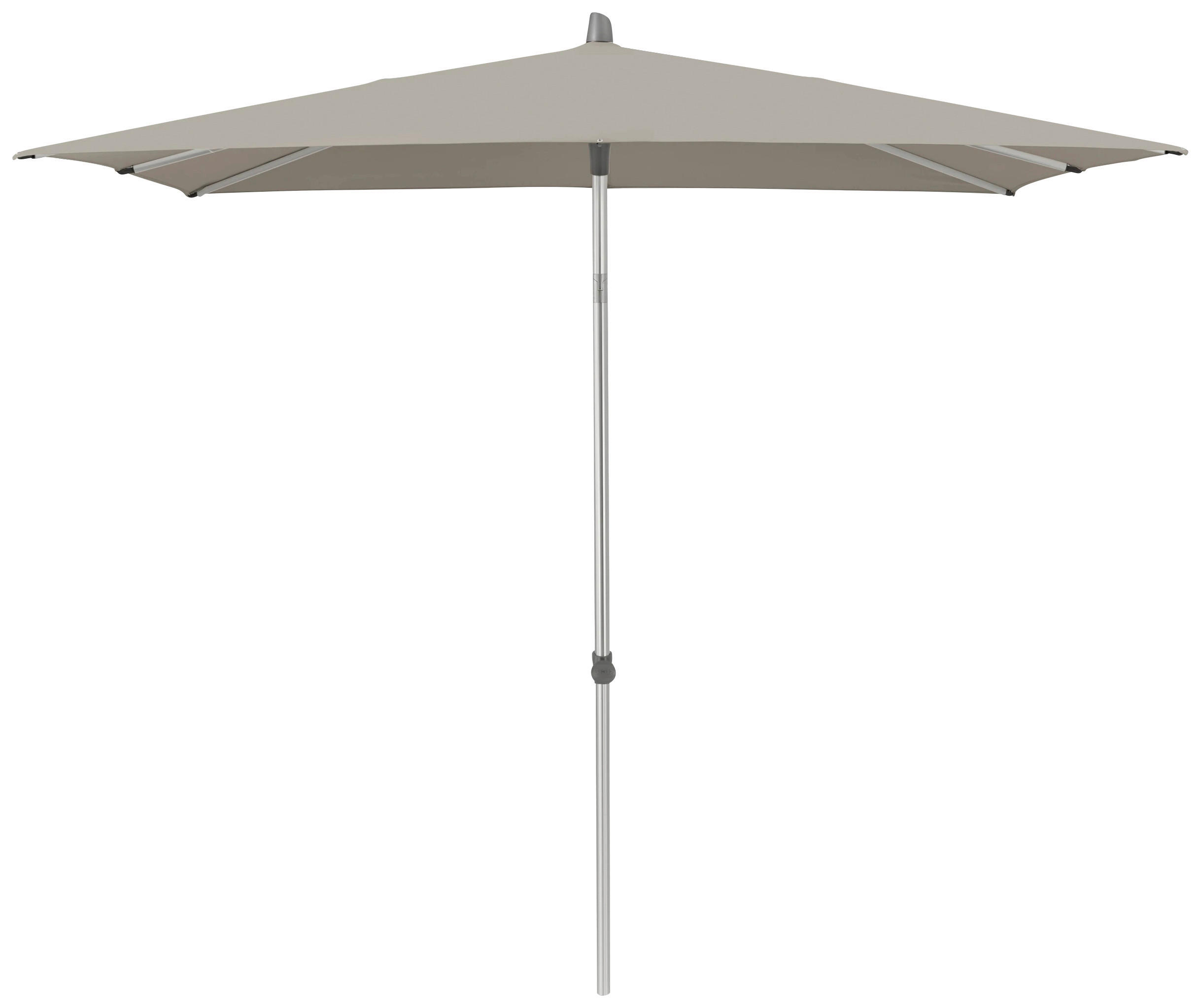 SONNENSCHIRM 250x200 cm Taupe  - Taupe/Silberfarben, KONVENTIONELL, Textil/Metall (250/200cm) - Glatz